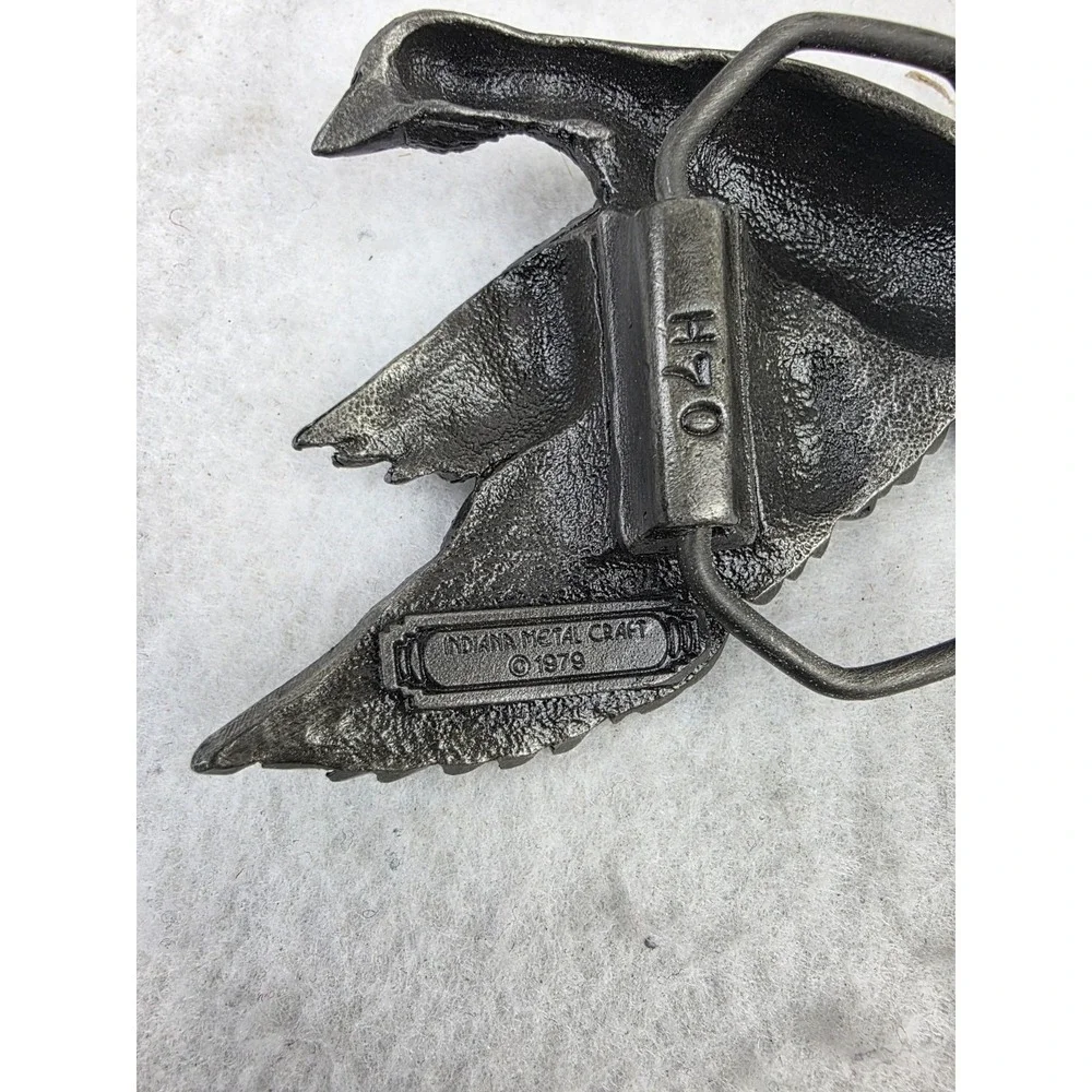 Vintage Duck‎ Belt Buckles Lot Of 2: 1978 Indiana Metal Craft 1975 Adezy Denver